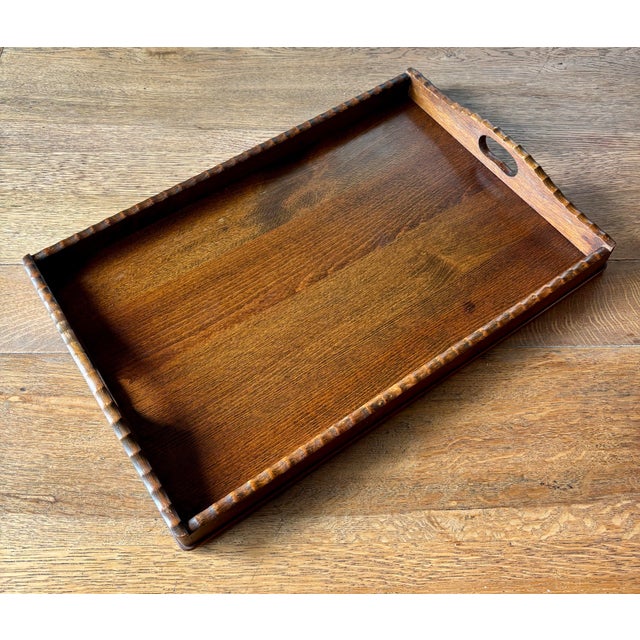 Sometimes the simplest pieces are the ones that carry the most quiet charm. This English wooden serving tray is a lovely...