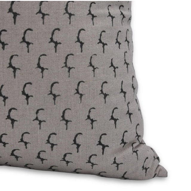 Fabdivine Handmade Pillow Cover 16x16 Inch With Block Print- Ankush For Sale - Image 6 of 8