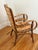 Wood Midcentury Folk Art Southwestern Chair With Leather and Bentwood, Circa 1960s For Sale - Image 7 of 15