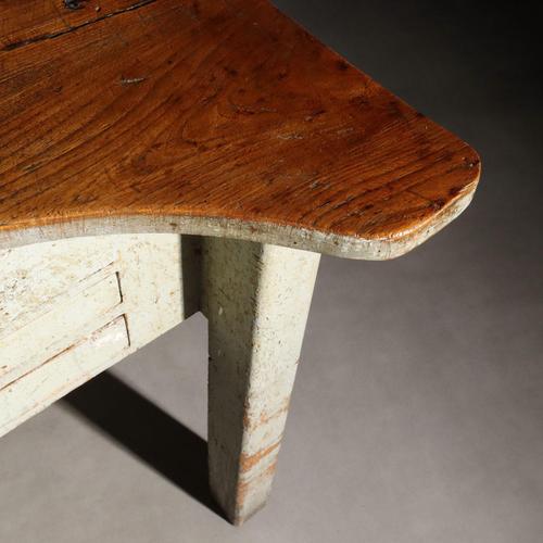 Brown Industrial Table with Four Workstations For Sale - Image 8 of 16