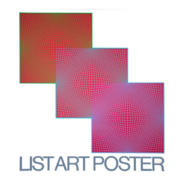 1968 Richard Anuszkiewicz 'Evolution' Modernism Pink,Multicolor Usa Serigraph For Sale