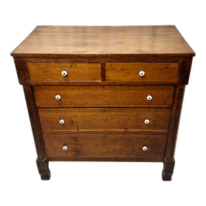 Antique American Sheraton Cottage Cherry Chest of Drawers