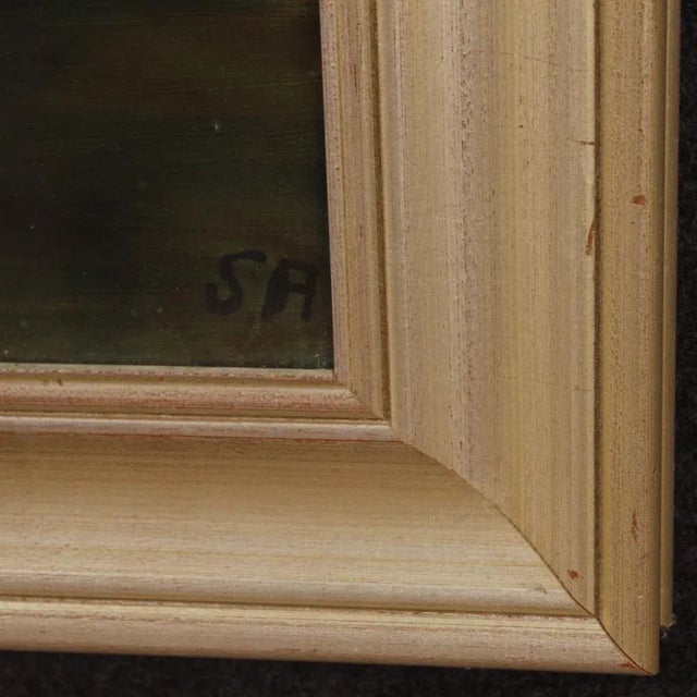 Italian Artist, Impressionist Style Landscape, 1970, Mixed Media on Cardboard, Framed For Sale - Image 6 of 13