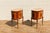 Pair Antique French Louis XV Style Marble Top Inlaid Wood Nightstands, Circa 1940s For Sale - Image 13 of 18