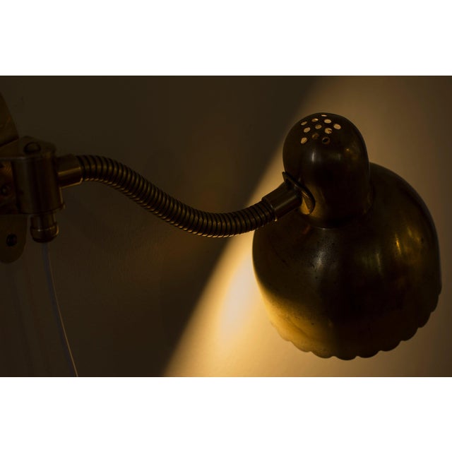 No. 191 Brass Wall Lamp by E. Hansson & Co, 1950s For Sale - Image 11 of 13