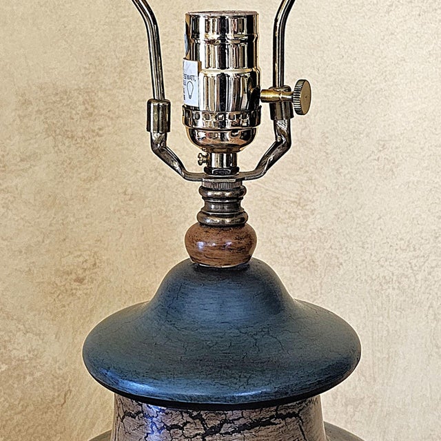 Early 21st Century John Richard Japanese Satsuma Hand-Painted Ceramic Table Lamp With Scenic Motif For Sale - Image 5 of 18
