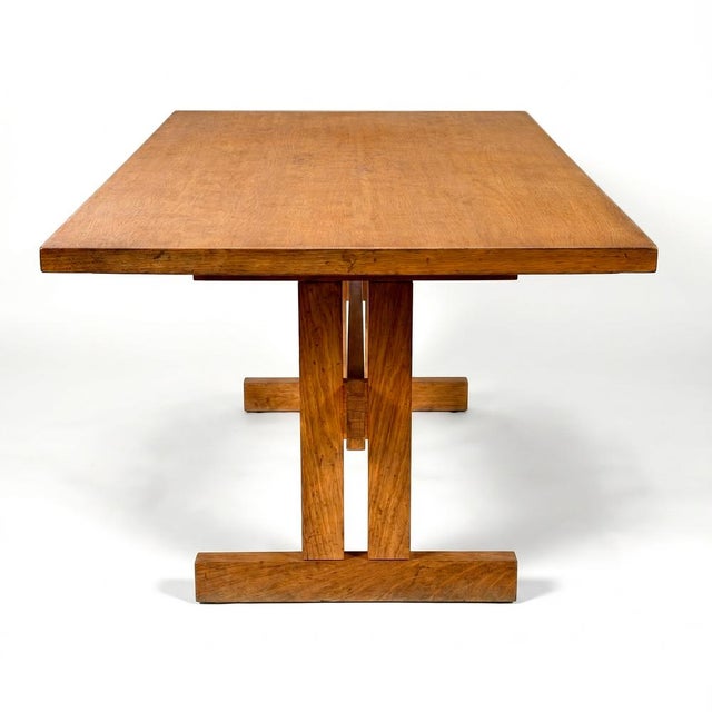 Brown Vintage Dining Table, 1960s For Sale - Image 8 of 12