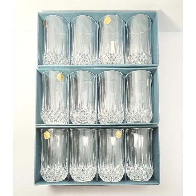 Cristal D’Arques Longchamp Set of 12 Crystal Highball Tumbler Glasses For Sale In Dallas - Image 6 of 7
