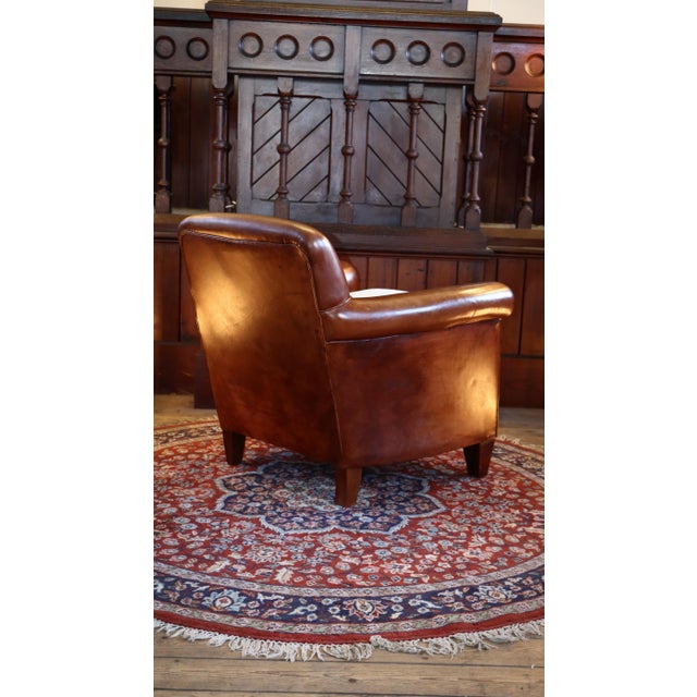 Burlington Library Club Fireside Armchair in Leather from Laura Ashley, 2010s For Sale - Image 11 of 18