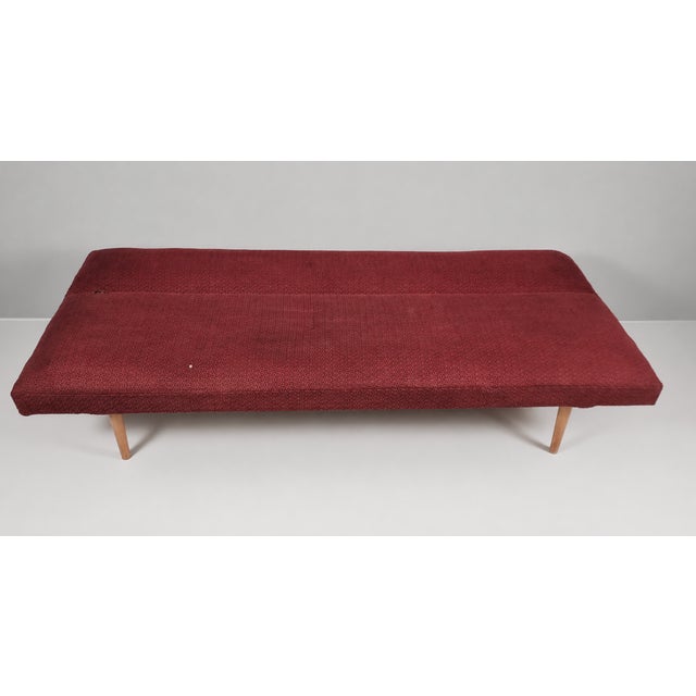 Vintage Brown Fabric Sofa, 1970s, in Good conditions. Designed 1970 to 1979