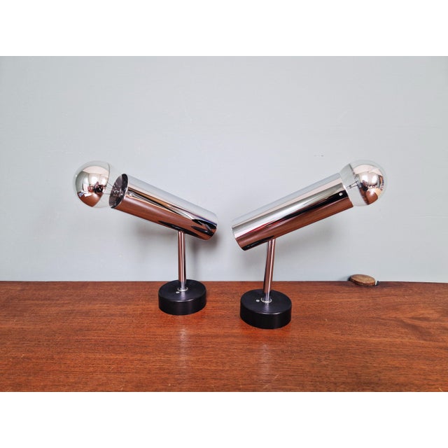 Tubular Chromed Metal Articulated Wall Lights by Staff Leuchten, Germany, 1970, Set of 2 For Sale - Image 11 of 18