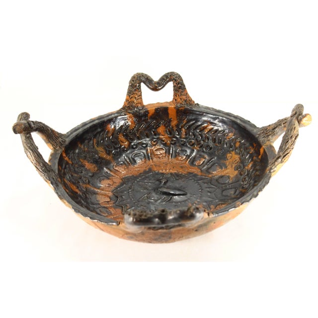 Circa 1900 Barrio De La Luz Puebla Pottery Bowl Tortoiseshell Glaze Barro Vidriado Ana For Sale - Image 11 of 18