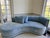 Burton James Modern Curve Couch With Pillows For Sale - Image 12 of 13