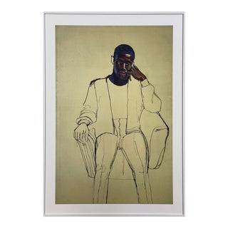 Alice Neel (American, 1900-1984) - “James Hunter Black Draftee” Archival Pigment Print on Paper (Framed) For Sale