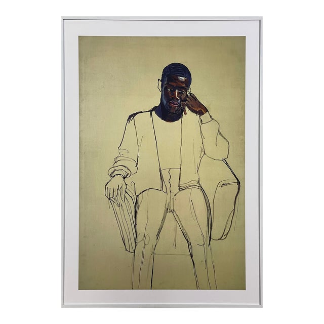 Alice Neel (American, 1900-1984) - “James Hunter Black Draftee” Archival Pigment Print on Paper (Framed) For Sale