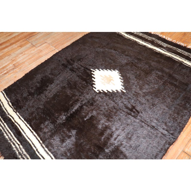 Textile Late 20th Century Mohair Rug - 5' x 6'7" For Sale - Image 7 of 18