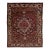Red Handmade Antique Persian Bakhtiari Wool Rug With Medallion Motif For Sale