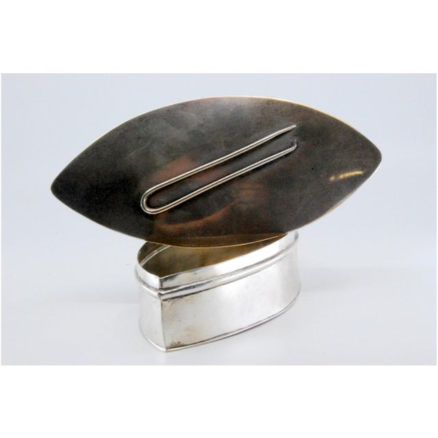 Silver Pin Box with Raised Pin Detail For Sale - Image 10 of 11
