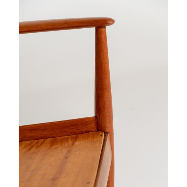 Wood Model 118 Sofa by Grete Jalk for France & Daverkosen, 1950s For Sale - Image 7 of 13
