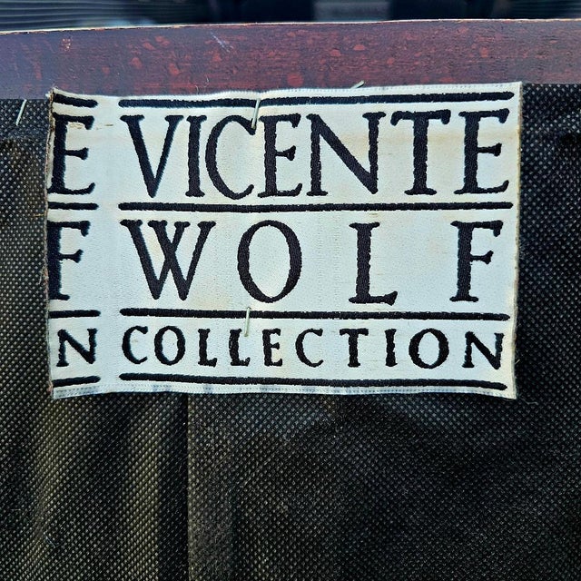 Oversized Tufted Chesterfield Leather Plantation Ottoman -Vicente Wolf Collection For Sale - Image 18 of 18