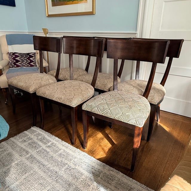 2000 - 2009 Set of Six Milling Road Dining Chairs For Sale - Image 5 of 9