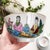 Early 20th Century Chinoiserie Ceramic Asian Tea Cups or Rice Bowls With Floral and Figurative Motif, a Pair For Sale - Image 5 of 6