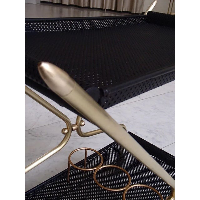 Metal Serving Bar by Mathieu Matégot For Sale - Image 7 of 18