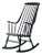 Black Grandessa Rocking Chair in Beech by Lena Larsson for Nesto, 1960s For Sale