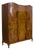 Vintage Art Deco Burr Walnut Wardrobe, 1930s For Sale