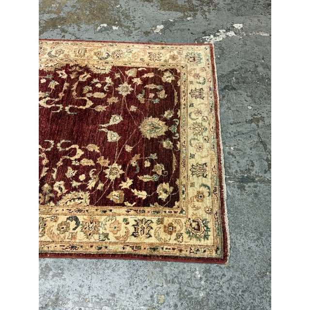 4ft 2in × 5ft 8in Pak-Veg Hand-Knotted Area Rug, Vintage For Sale - Image 12 of 12