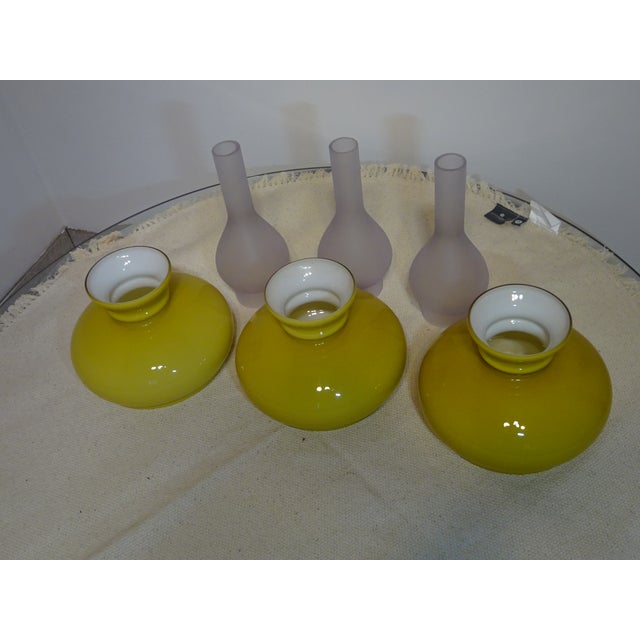 Large Vintage Three-Light Chandelier in Brass, Iron, and Glass, 1970s For Sale - Image 15 of 16