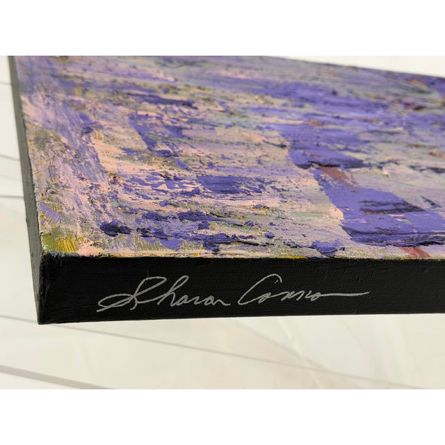 Sharon Cannon "Lavender" Abstract Oil Painting Textural Modern Art For Sale - Image 9 of 18