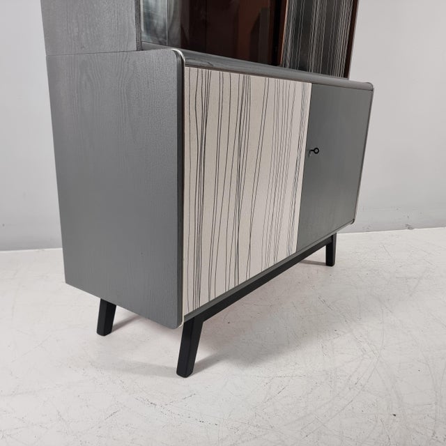 Vintage Display Cabinet with Glass, 1970s For Sale - Image 11 of 12