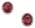 Natural Tourmaline Diamond Stud Earrings 14k WG 5.85 TCW Certified For Sale
