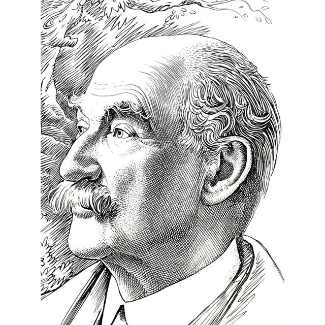 Pierre Gandon - Portrait - Original Lithograph 1956 For Sale - Image 4 of 7