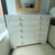Contemporary Villa & House Frances Chiffon White Lacquered Grasscloth Dresser For Sale - Image 3 of 9