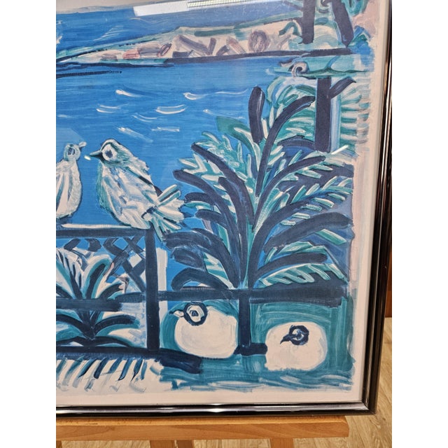 Henri Deschamps, Côte d'Azur, 1970s, Colored Lithograph, Framed For Sale - Image 6 of 10
