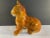 Brown Vintage 1970s Italian Glazed Ceramic Lion Cub Figurine For Sale - Image 8 of 13