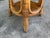 Brown Vintage Sculptural Rattan Side Table With Tessellated Travertine Inlay For Sale - Image 8 of 15