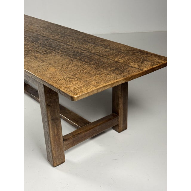 Belgian Monastery Table in Oak For Sale - Image 10 of 17