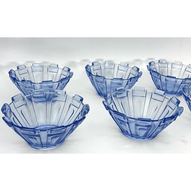 Art Deco Murano Glass Serving Bowl, Italy, 1930s, Set of 13 For Sale - Image 6 of 16