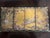 Gold Vintage Asian-Inspired Four-Panel Tabletop Folding Screen With Cranes & Bamboo Designs. For Sale - Image 8 of 12