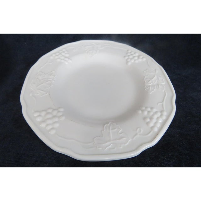 Indiana Colony White Milk Glass Small Plates 5pc Set Harvest Grape ...