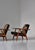 Brown Set of Danish Modern Ge-240 Lounge Chairs in Oak attributed to Hans J. Wegner for Getama, 1955 For Sale - Image 8 of 18