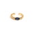 Blue Sapphire Teardrop Gemstone Adjustable Gold Ring, Size 8 For Sale - Image 8 of 9
