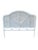 Late 20th Century Vintage White Wicker Headboard Coastal Beach Cottagecore Style For Sale - Image 5 of 6