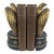 1931 Nathaniel Hawthorne Classics, Matching Brown & Gold Decorative Book Pair For Sale