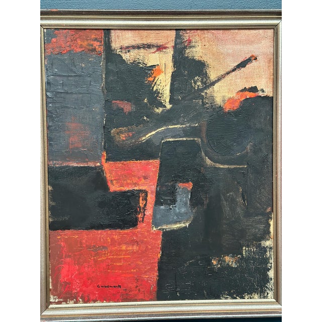 Gösta Wallmark, Transformation, 1950s, Oil Painting on Canvas, Framed For Sale - Image 16 of 18