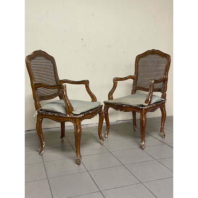 18th Century Louis XV Armchairs, Set of 2 For Sale - Image 11 of 18