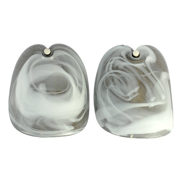 Glass Sconces by Per Lutken for Holmegaard, 1972, Set of 2 For Sale